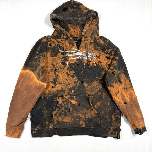 sitka Other - Sitka Gear Hoodie Mens Large Logo Sweatshirt Thrashed Grunge Acid Wash OOAK